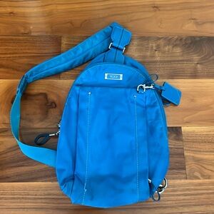 Blue Tumi Crossbody Bag